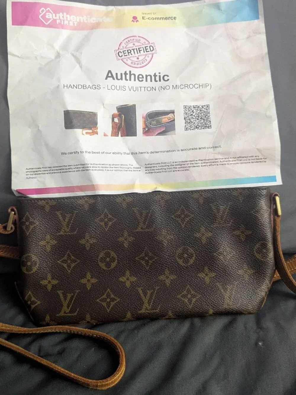 Louis Vuitton Monogram Canvas Pochette Accessories / Shoulder Bag (COA Included)